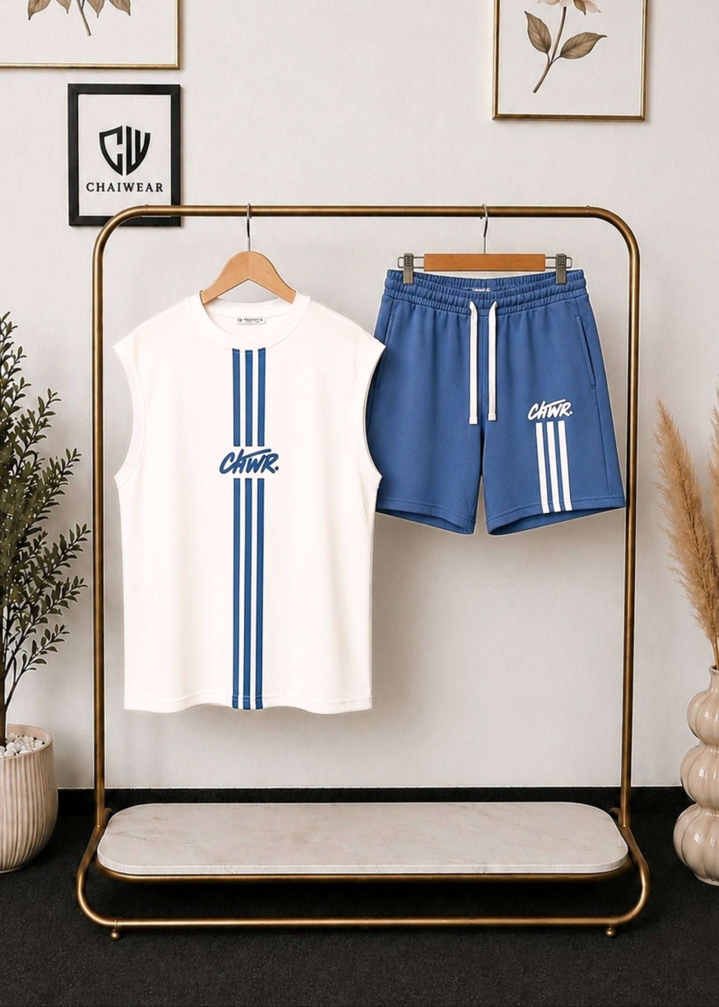 Short et Débardeur CHWR Edition limitée en coton lourd 320 GSM