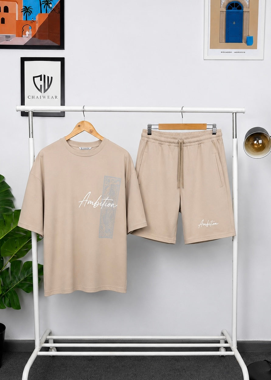 Short et T-shirt ambition en coton lourd 320 GSM