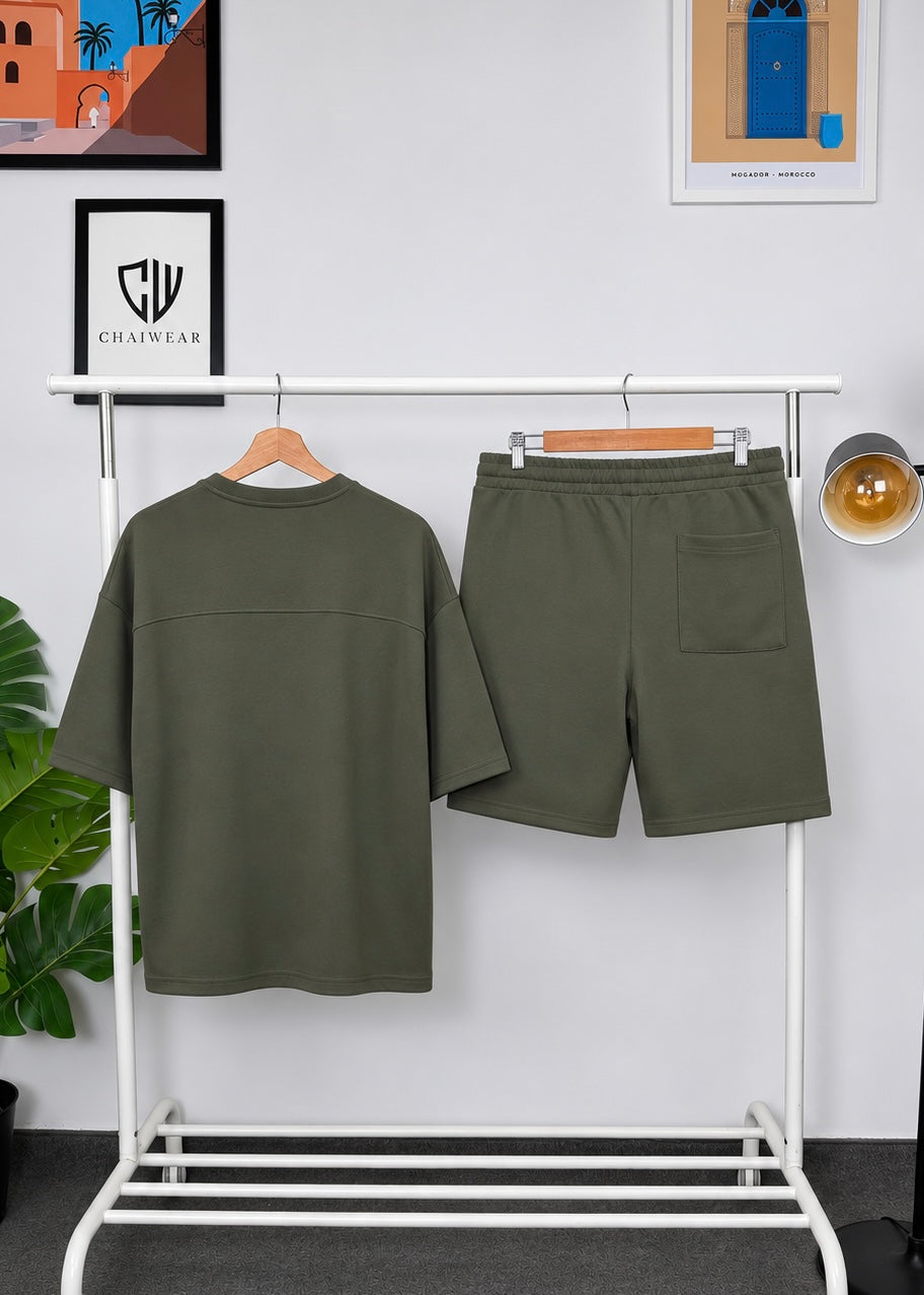 Short et T-shirt ambition en coton lourd 320 GSM