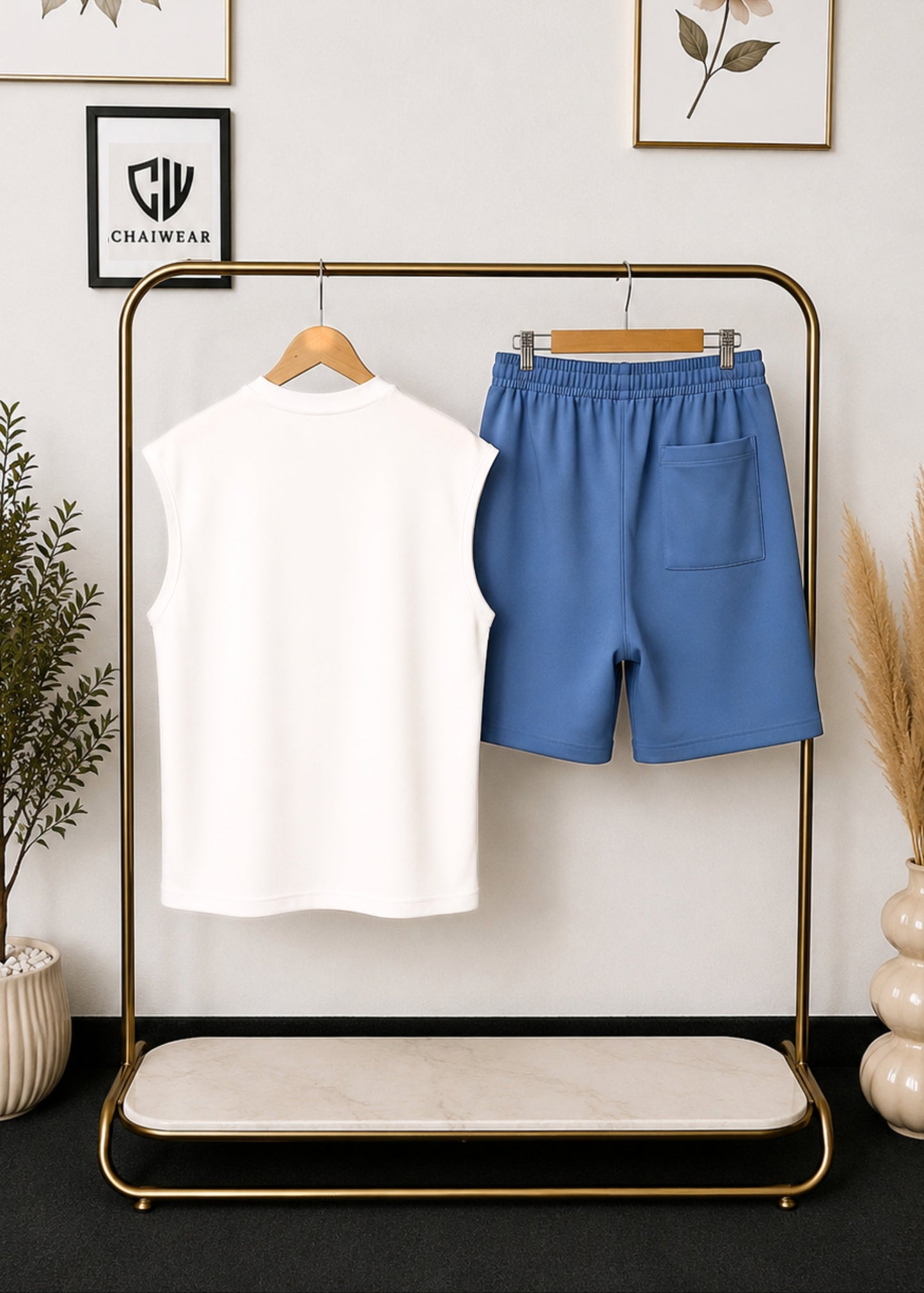 Short et Débardeur CHWR Edition limitée en coton lourd 320 GSM