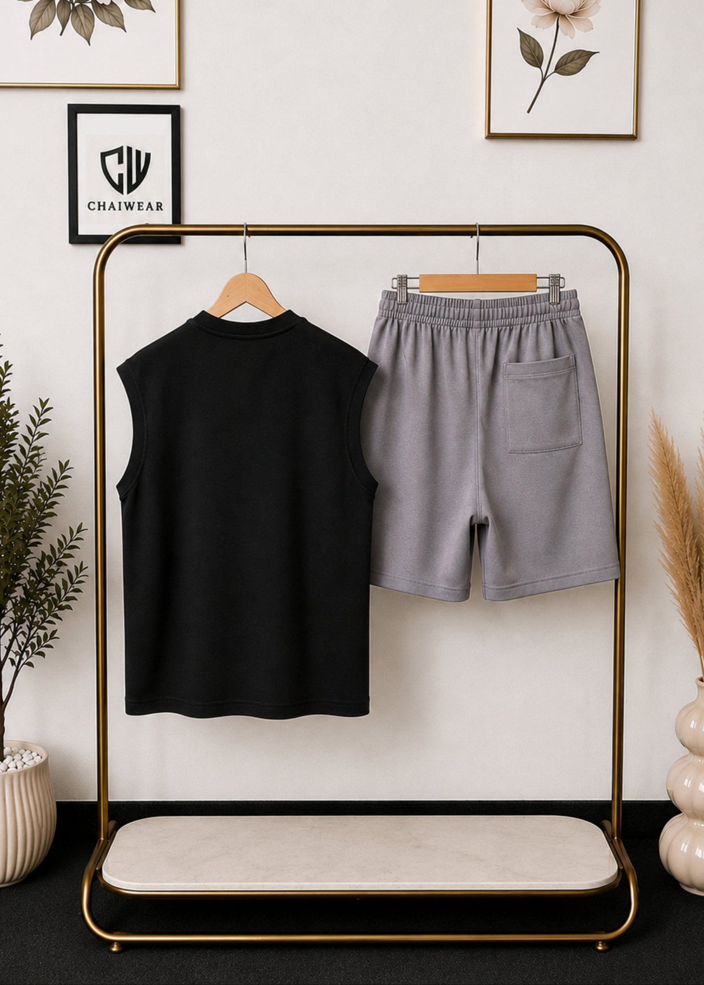 Short et Débardeur CHWR Edition limitée en coton lourd 320 GSM